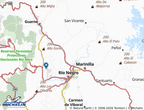 Carte MICHELIN Santa Bárbara - ViaMichelin