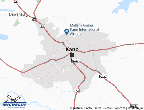 Carte MICHELIN Kano - ViaMichelin