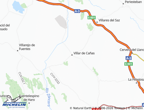 MICHELIN Villar de Cañas map - ViaMichelin