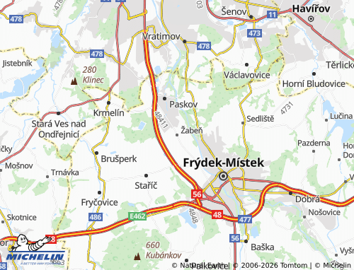 Mappa MICHELIN Žabeň - ViaMichelin