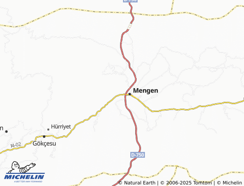 MICHELIN Tabaklar Yazıyaka map - ViaMichelin