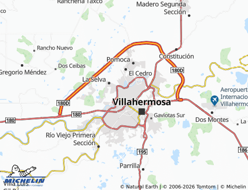MICHELIN-Landkarte Bosques de Villahermosa - ViaMichelin