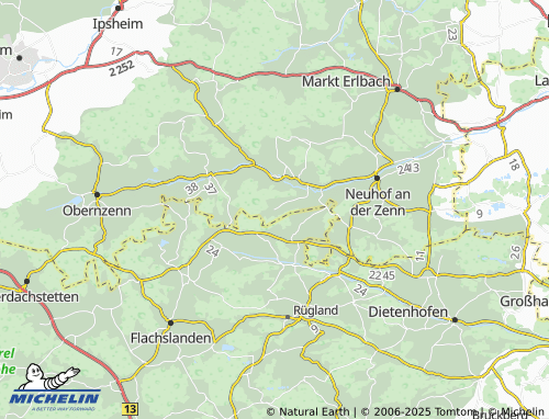 MICHELIN Dagenbach map - ViaMichelin