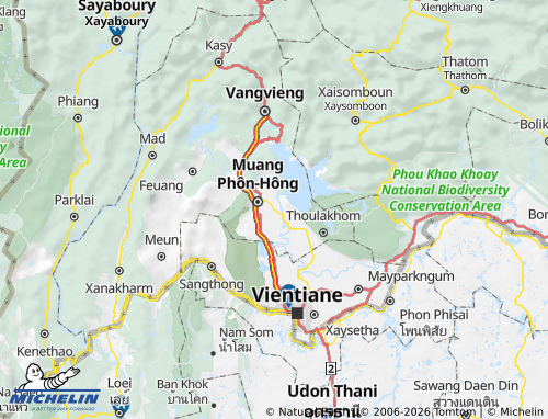 Mappa MICHELIN Viengkham - ViaMichelin