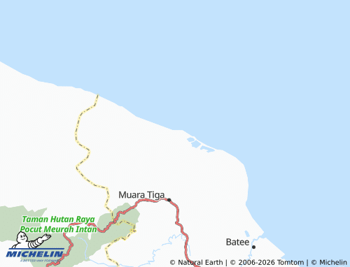 MICHELIN Blang Raya map - ViaMichelin