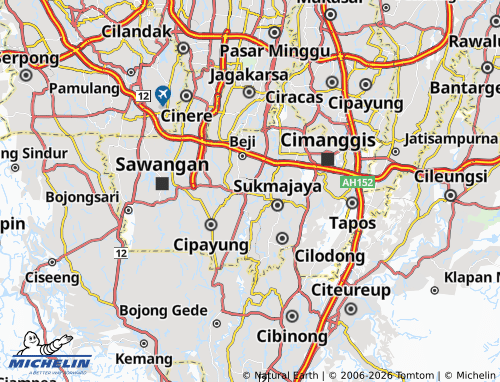 MICHELIN Depok map - ViaMichelin