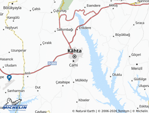 MICHELIN Kahta map - ViaMichelin