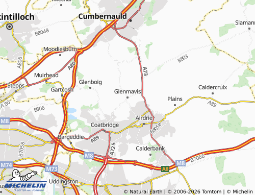 MICHELIN Glenmavis map - ViaMichelin