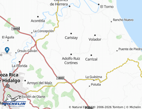 Mapa MICHELIN Adolfo Ruiz Cortines - ViaMichelin