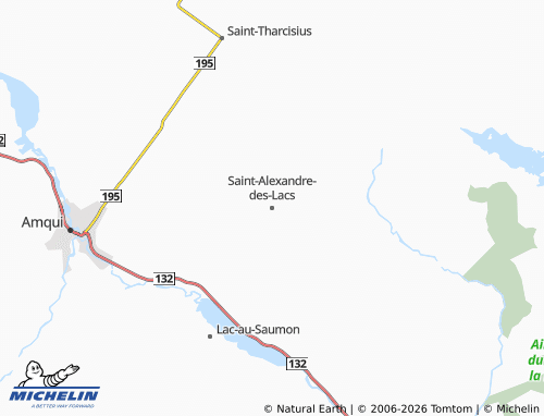 Kaart MICHELIN Saint-Alexandre-des-Lacs - ViaMichelin
