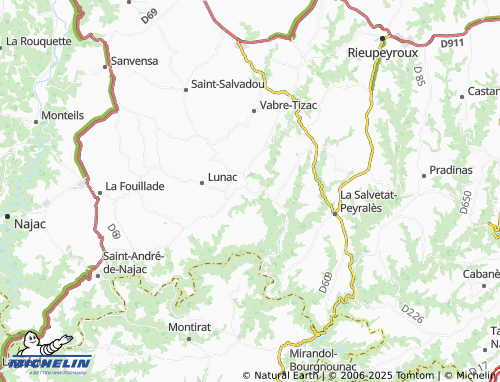 MICHELIN Lescure-Jaoul map - ViaMichelin