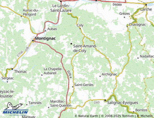 MICHELIN Bregegère map - ViaMichelin