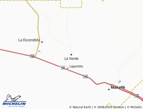 MICHELIN La Verde map - ViaMichelin