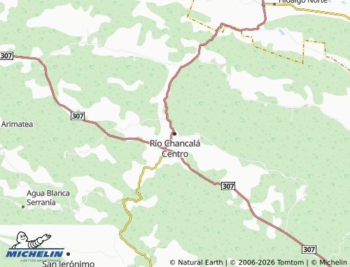 MICHELIN Río Chancalá Centro map - ViaMichelin