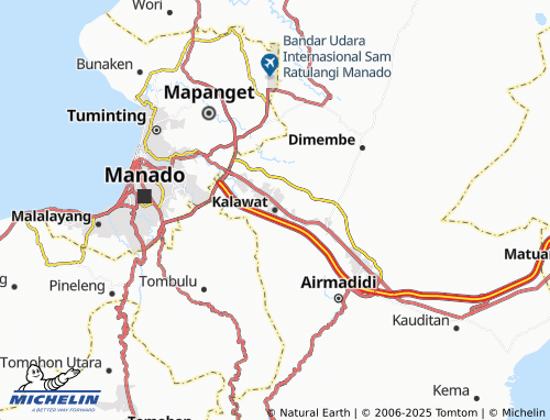 MICHELIN Kalawat map - ViaMichelin
