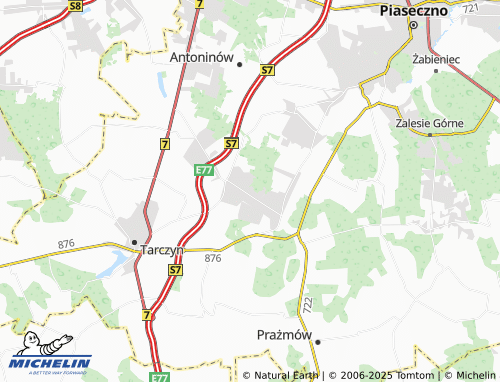 MICHELIN Złotokłos map - ViaMichelin
