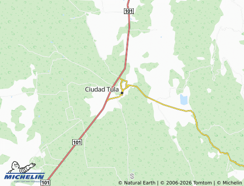 MICHELIN Ciudad Tula map - ViaMichelin