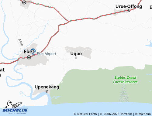 MICHELIN Uquo map - ViaMichelin