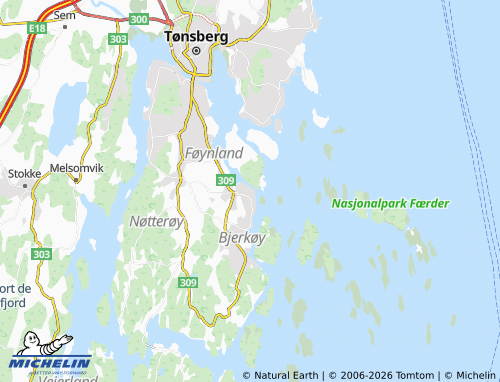 Kaart MICHELIN Nesbrygga - ViaMichelin
