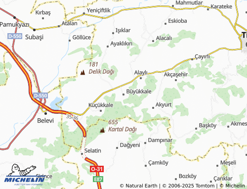 Mappa MICHELIN Büyükkale - ViaMichelin