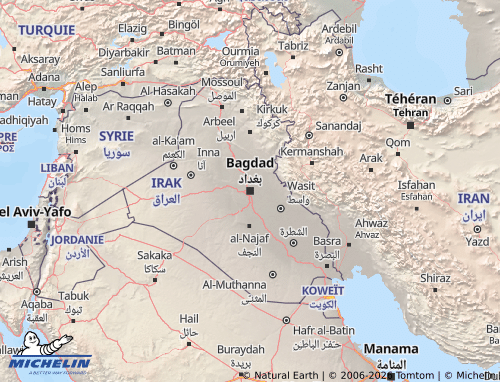 Mappa MICHELIN Iraq - ViaMichelin
