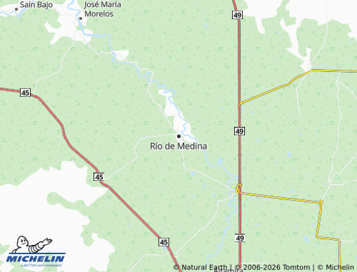 MICHELIN-Landkarte Río de Medina - ViaMichelin