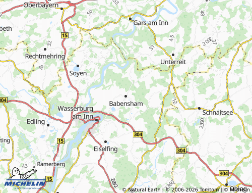 MICHELIN Babensham map - ViaMichelin