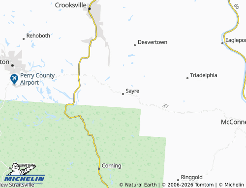 Mapa MICHELIN Sayre - ViaMichelin