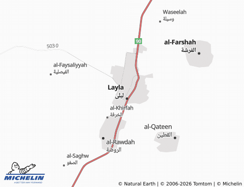 MICHELIN-Landkarte al-Wuroud - ViaMichelin