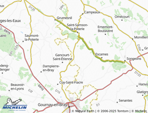 Kaart MICHELIN Bazancourt - ViaMichelin