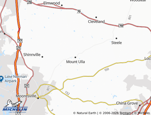 Carte MICHELIN Mount Ulla - ViaMichelin