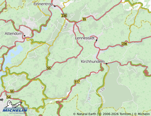 MICHELIN Bilstein map - ViaMichelin