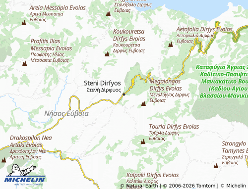 Mapa MICHELIN Steni Dirfyos - ViaMichelin