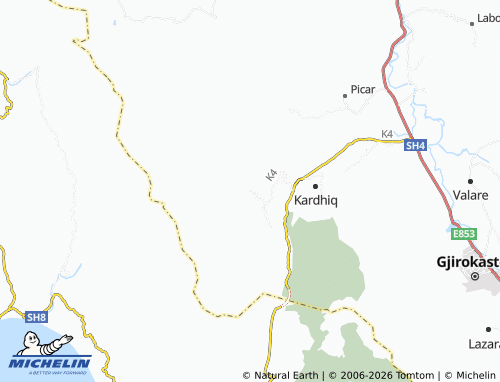 Mappa MICHELIN Zhulat - ViaMichelin