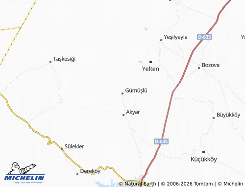 Mappa MICHELIN Gümüşlü - ViaMichelin