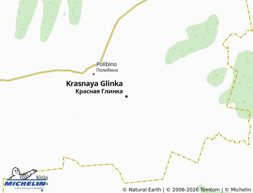 MICHELIN-Landkarte Krasnaya Glinka - ViaMichelin