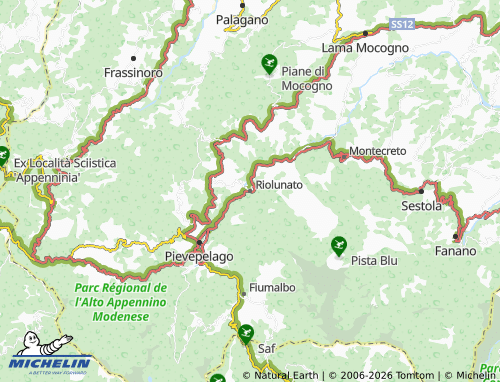 MICHELIN-Landkarte Riolunato - ViaMichelin
