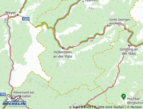 MICHELIN Sattel map - ViaMichelin