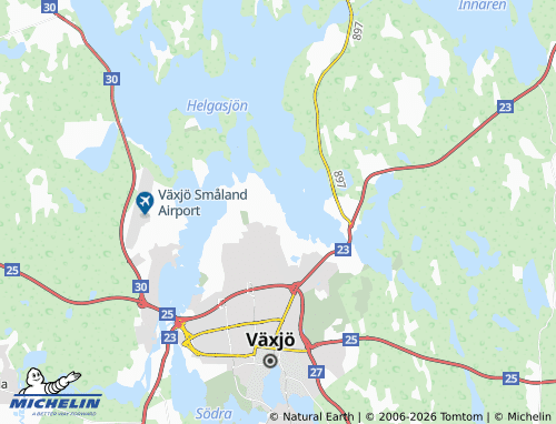 MICHELIN Evedal map - ViaMichelin