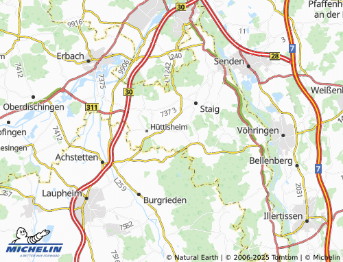 Carte MICHELIN Ammerstetten - ViaMichelin