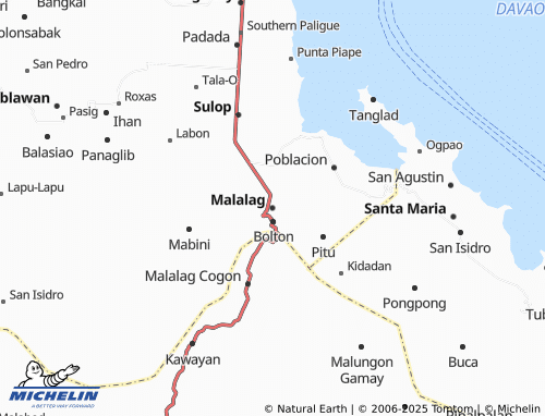 MICHELIN Malalag map - ViaMichelin