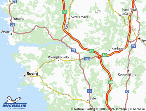 MICHELIN-Landkarte Sošići - ViaMichelin