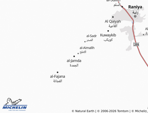 Carte MICHELIN al-Jamda - ViaMichelin