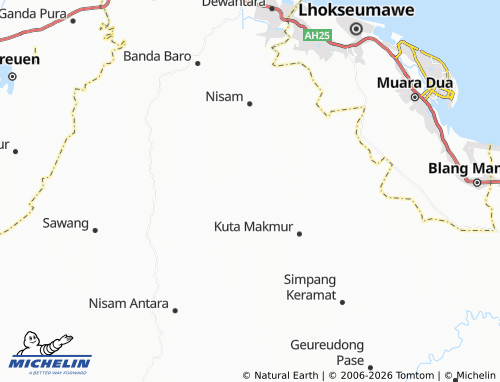 MICHELIN Blang Pohroh map - ViaMichelin