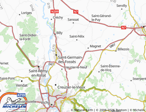 Carte MICHELIN Seuillet - ViaMichelin