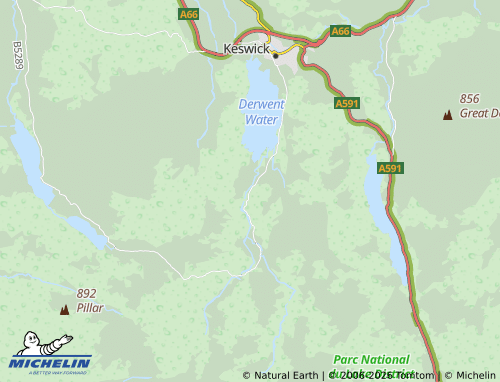 Carte MICHELIN Borrowdale - ViaMichelin