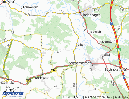 Mappa MICHELIN Nienhagen - ViaMichelin
