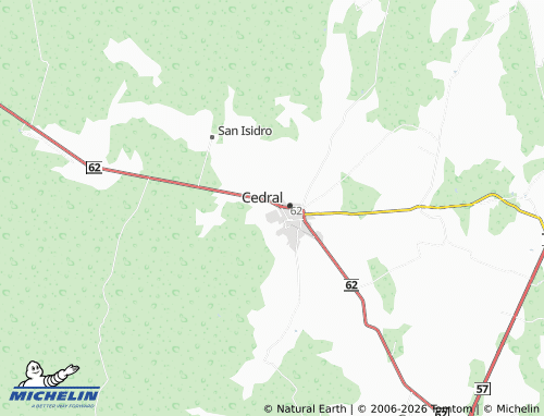MICHELIN Cedral Centro map - ViaMichelin