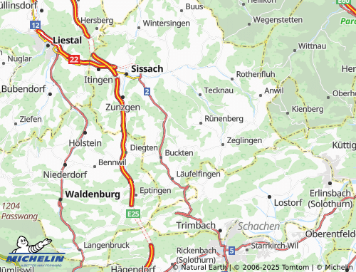 Carte MICHELIN Mettenberg - ViaMichelin