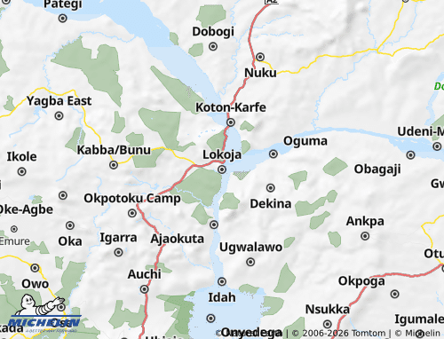 MICHELIN Kogi map - ViaMichelin